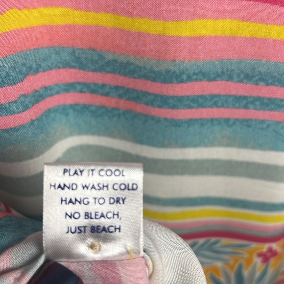 Kenny Flowers Mayakoba Hawaiian Short Sleeve Button Down Shirt Size Large - Picture 12 of 12